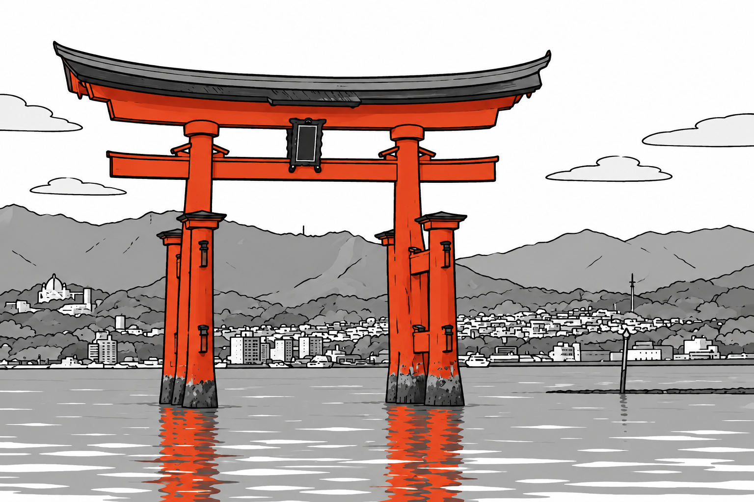宮島・厳島神社の大鳥居
